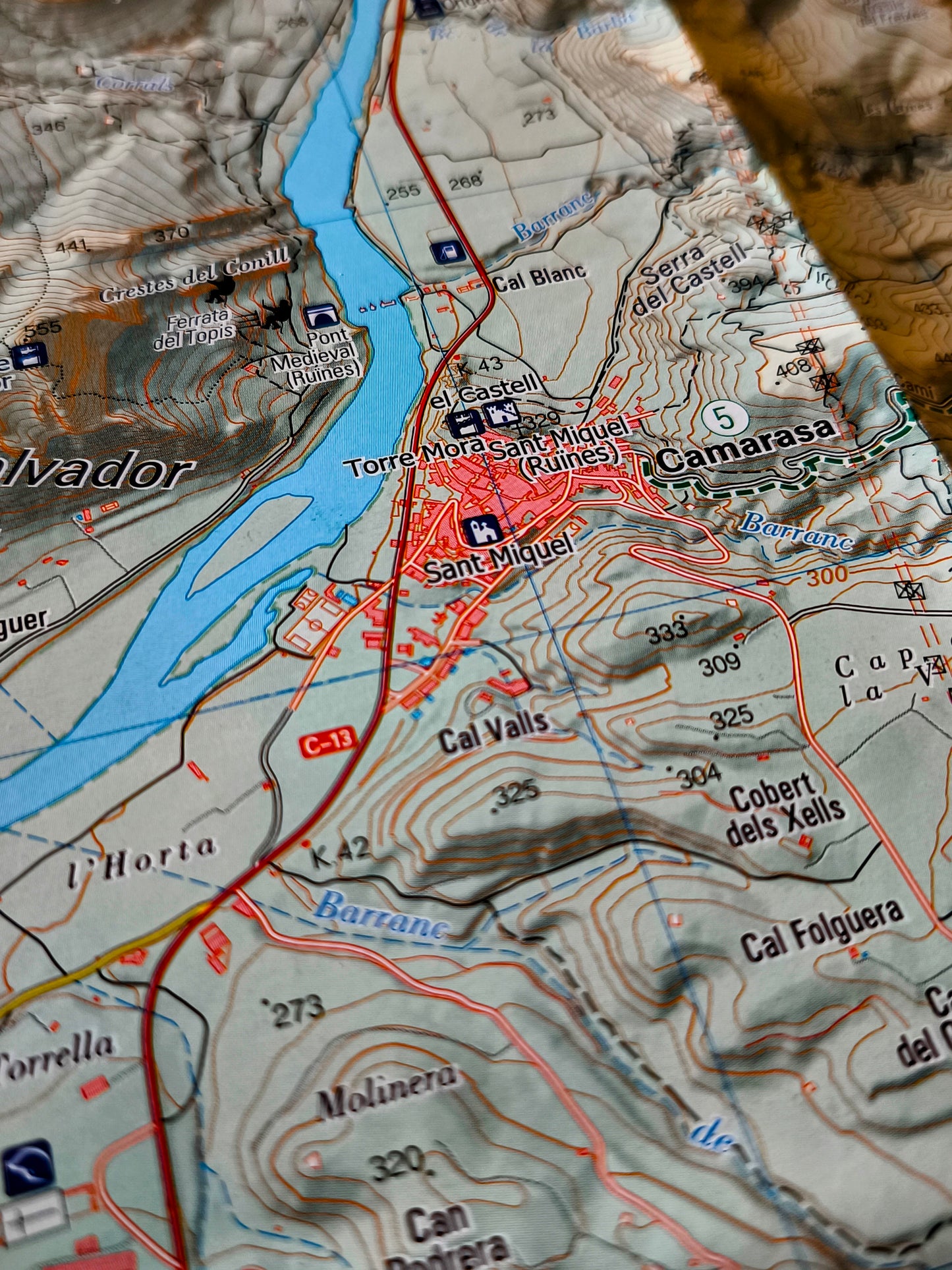 MAPA MONT-ROIG CONGOST DE MU SANT LLORENÇ DE MONTGAI CAMARASA