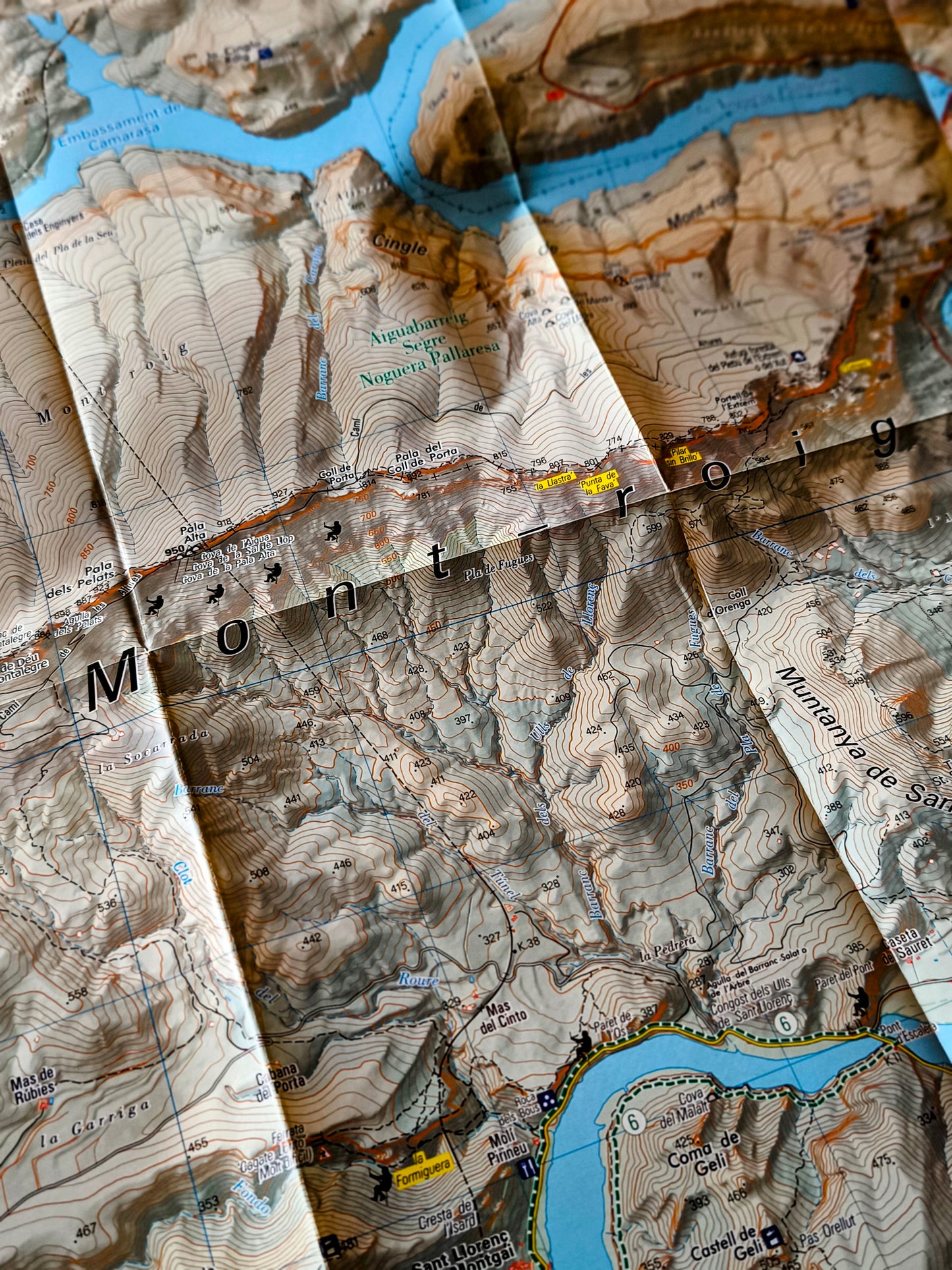 MAPA MONT-ROIG CONGOST DE MU SANT LLORENÇ DE MONTGAI CAMARASA