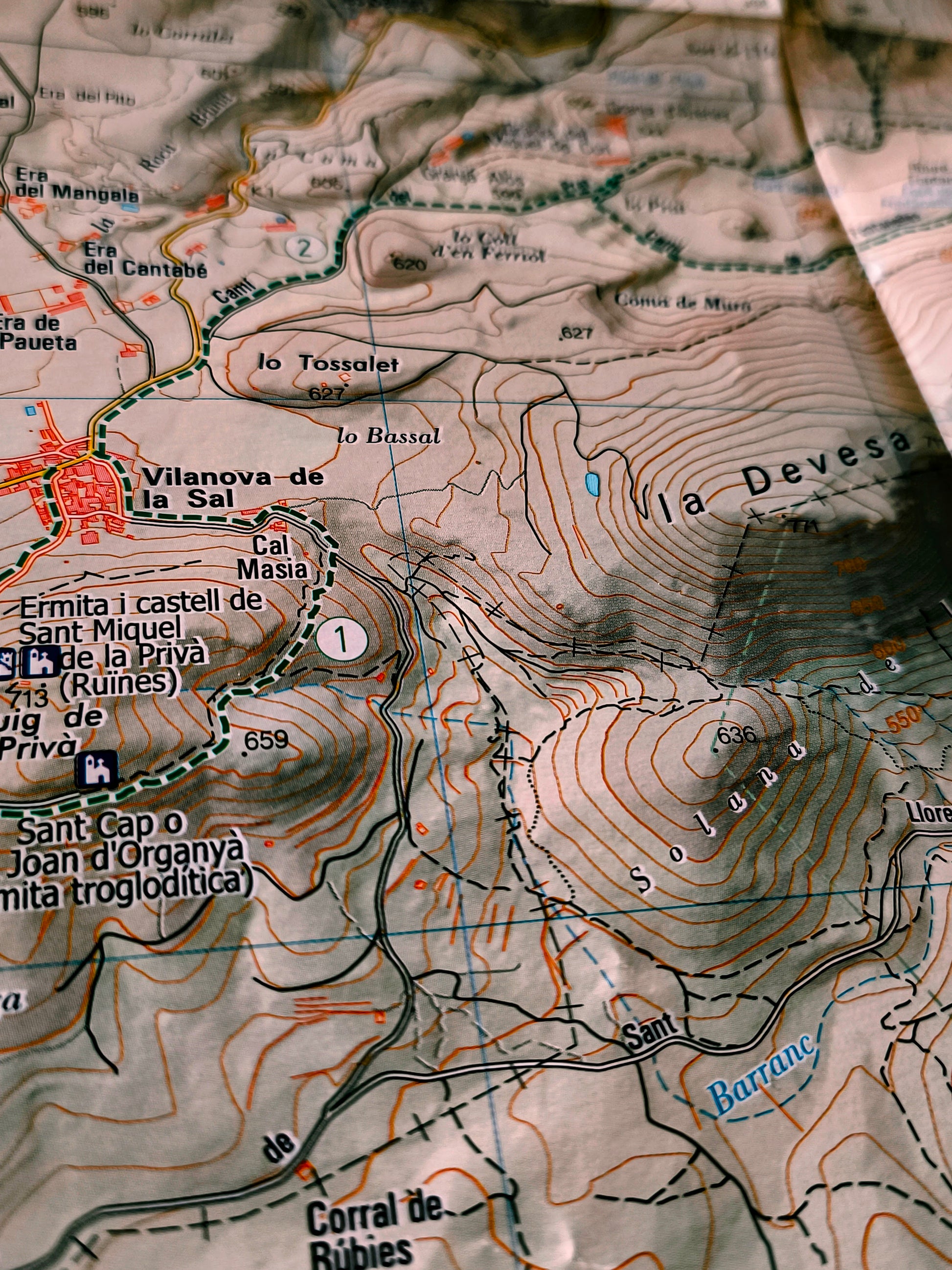 MAPA MONT-ROIG CONGOST DE MU SANT LLORENÇ DE MONTGAI CAMARASA