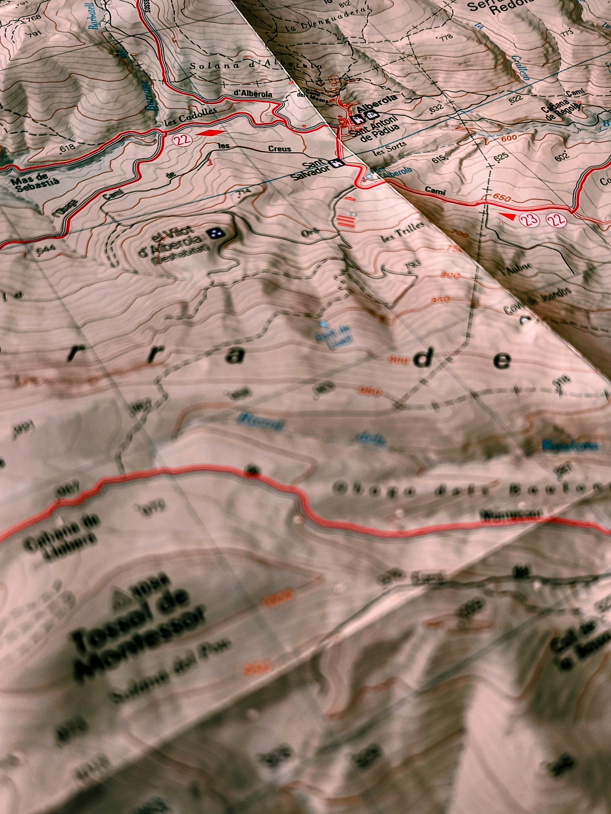 MAPA PIOLET OS DE BALAGUERLES AVELLANES SANTA LINYA ASPRES DEL MONTSEC