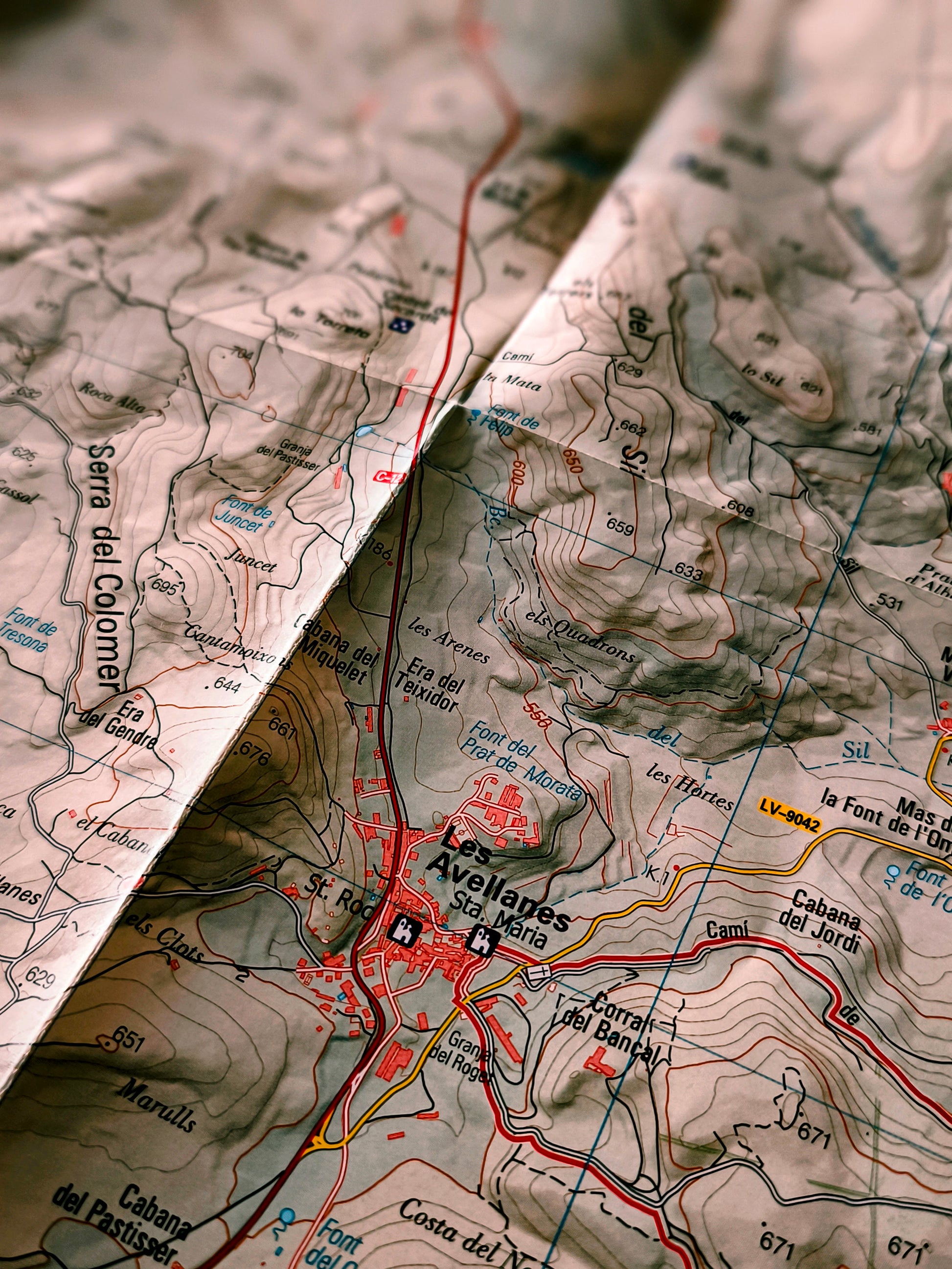 MAPA PIOLET OS DE BALAGUERLES AVELLANES SANTA LINYA ASPRES DEL MONTSEC