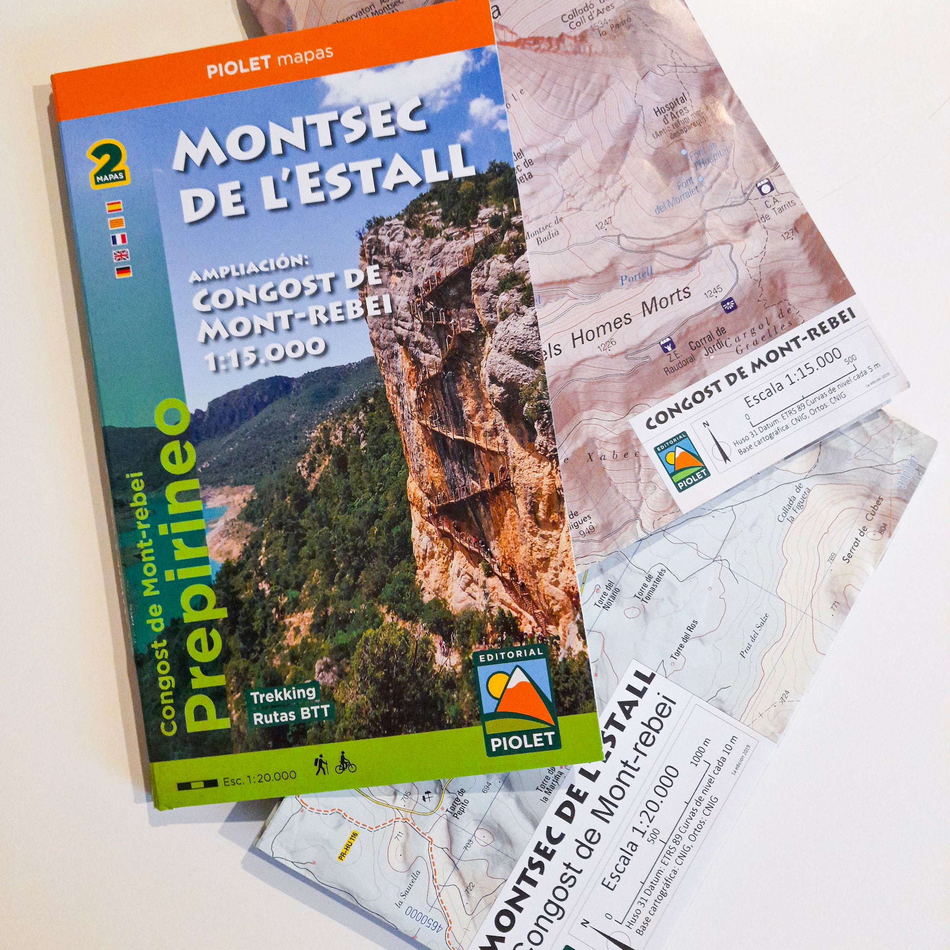 MAPA DEL MONTSEC DE L'ESTALL + AMPLIACIÓN CONGOST DE MONT-REBEI