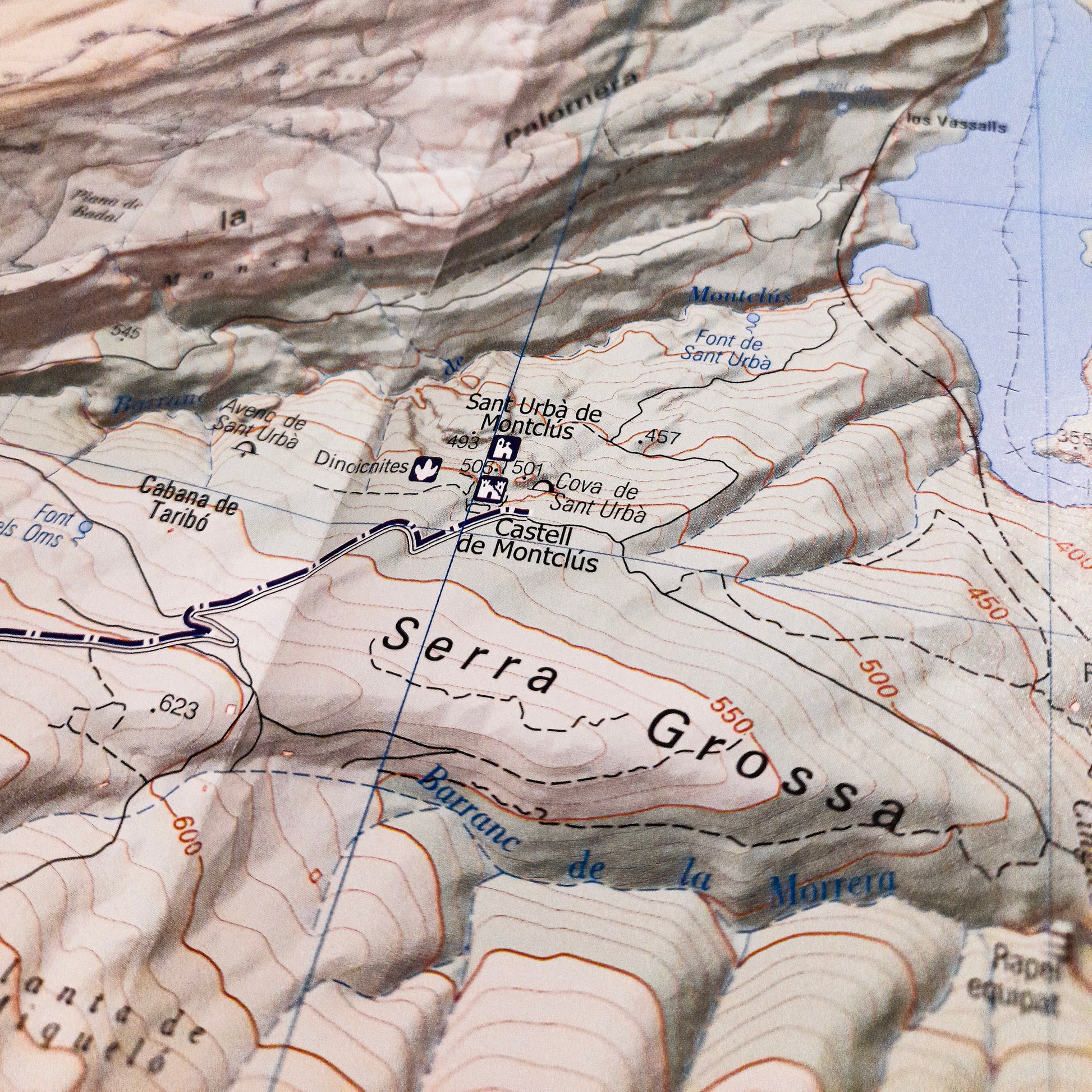 MAPA DEL MONTSEC DE RUBIES I MONTSEC ARES