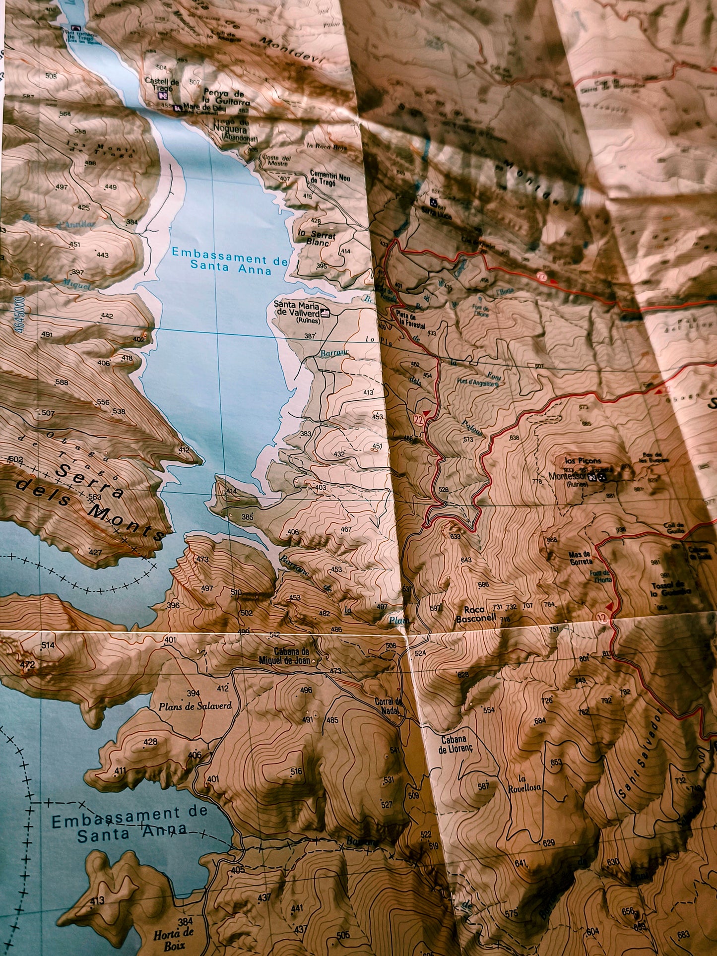 MAPA PIOLET OS DE BALAGUERLES AVELLANES SANTA LINYA ASPRES DEL MONTSEC