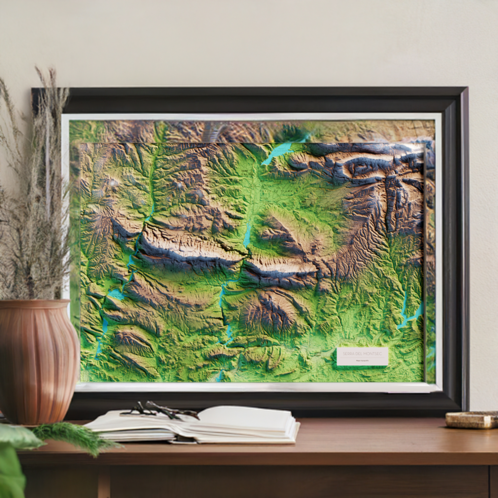 PÒSTER - MAPA DE RELLEU DE LA SERRA DEL MONTSEC