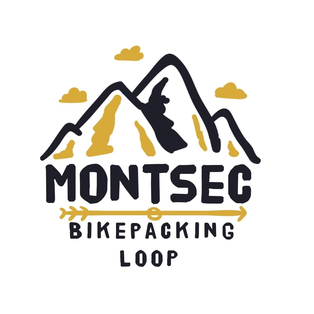 Producte: Pegats i Adhesius | Presentació: pack d'1 pegat i 2 adhesius | Territori Montsec: Montsec de l'Estall, Montsec d'Ares, Montsec de Rúbies. | Productor/a: Javi Castillo (Montsec BikePacking Loop).